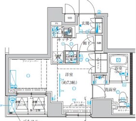 クレイシア日本橋水天宮前の物件間取画像